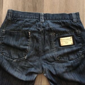 Dolce & Gabbana denim gold metal tag jeans 31x32